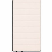 Front of the adult undyed organic cotton sleeping bag with two black tie straps